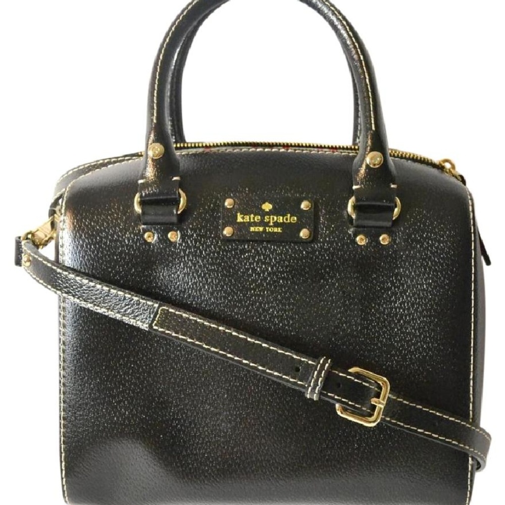 NWT Kate Spade Alessa Wellesy Black Satchel Purse - Picture 1 of 4